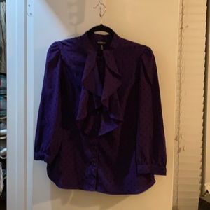 George Purple button down blouse